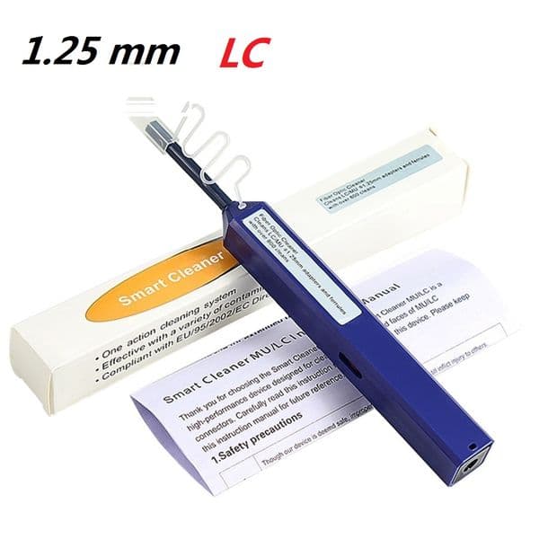 LC/SC/FC/ST One Touch Cleaning Tool 1.25mm and 2.5mm Cleaning Pen 800 Cleaning Fiber Optic Cleaner