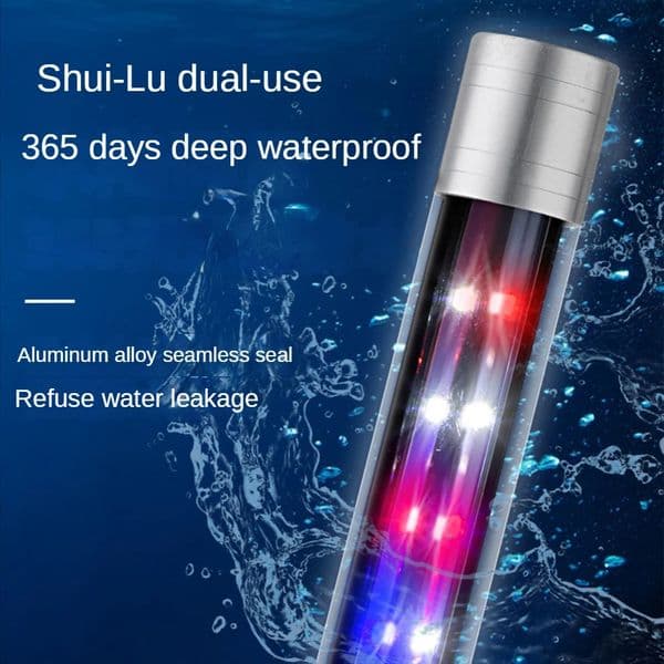 Full Spectrum LED Fish Tank Light, Submersible Aquarium Lighting For Tropical Fish , Water Plants, RGB Blue White, 17cm-113cm