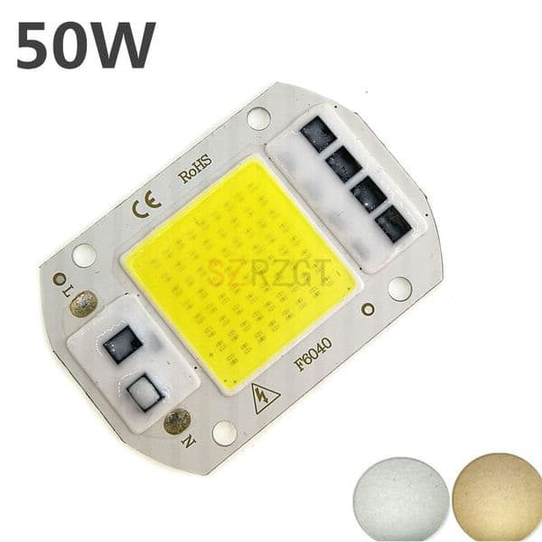 Smart IC High Power LED Matrix For Projectors 20W 30W 50W 220V DIY Flood Light COB LED Diode Spotlight Outdoor Chip Lamp