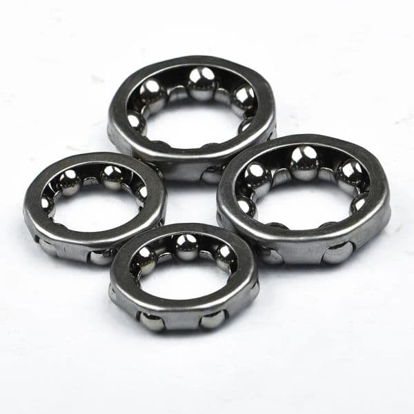 4pcs Mountain Road Bike Bicycle Full Set Wheel Hub Bearings 3/16" And 1/4" - Front And Rear (Pair) Steel Ball Rack