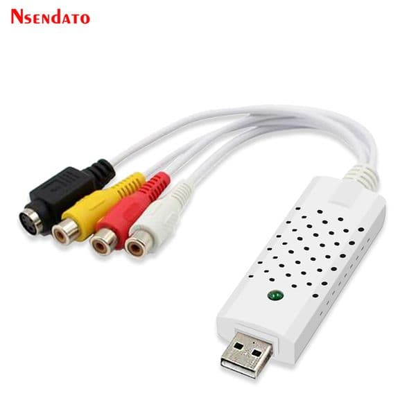 UVC USB2.0 Video capture tv tuner card with Audio TV DVD VHS Audio AV Adapter Computer CCTV Camera Support WIndow 7/8 XP
