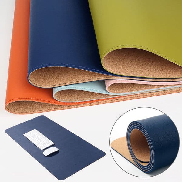 Cork Leather Mousepad Larger 80x40/90x45/120x60cm Notebook Pad Waterproof PC Computer Laptop Mouse Mat Office Desk Mause Pad XXL