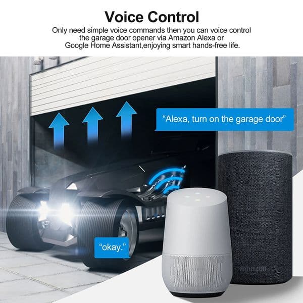 Tuya Smart WiFi Garage Door Switch Door Opener Controller Smart Life APP Voice Remote Control For Alexa Google Home 100V-240V