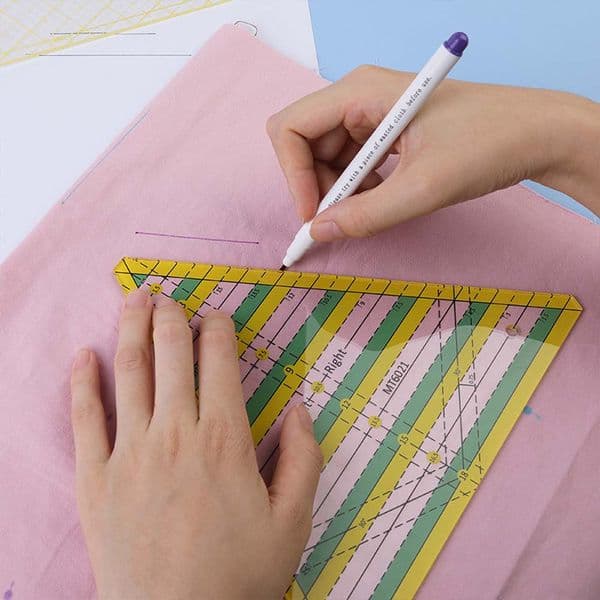 Sewing Patchwork Ruler Acrylic Triangle Quilting Tool Ruler Diy Drawing Ruler Sewing Accessories Seam Needlework Stitch Tools