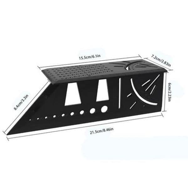 3d Miter Angle Measuring Tool Multifunctional Angle Ruler Carpenter Lines Square Measuring Ruler 45 90 Degree Lines Ruler Gauge