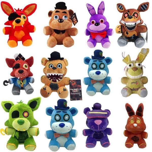 Five Night At Fnaf Cute Plush Game Doll 18 CM Bonnie Bear Foxy Cartoon Stuffed Dolls Freddy Toys For Children Gifts