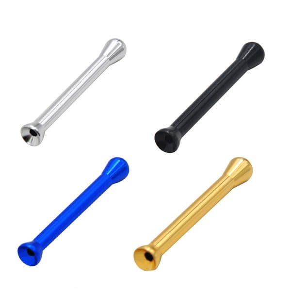 Smoking Sniffer Aluminum Alloy Snuffer Nasal Snuff Device Metal Sinking Straw Pipe Mini Snorter Dispenser Tube Smoke Accessories New Styles