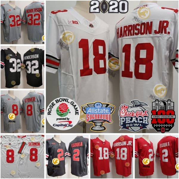 Marvin Harrison Jr. Emeka Egbuka Football Jersey Mens Stitched TreVeyon Henderson Cade Stover jerseys