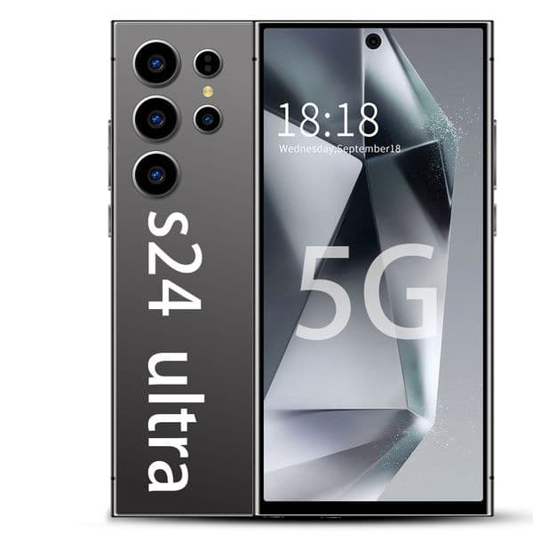 S24 Ultra Dual SIM 4G 5G Phone 16GB+1TB 6.8HD+ Display 13MP+50MP Camera Android 13 Mobile Fingerprint Face ID GPS Titanium Black