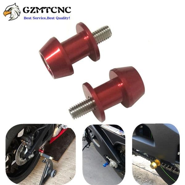 8mm 2pcs Motorcycle CNC Swingarm Swing Arm Spools Sliders For Suzuki GSXR 600 750 1000 Bandit 1200 Hayabusa GSXR1300 GSX1300BK