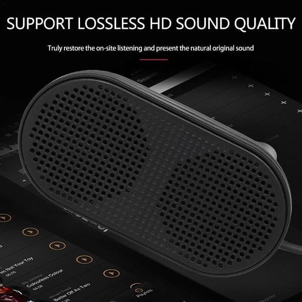 Unique Stereo Loudspeaker Multimedia USB Speaker Portable Mini Music Player For Notebook Laptop