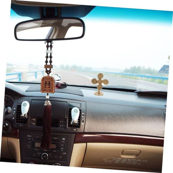 Brass Windmill Ornament fengshui Wealth Statue feng Shui Sculpture Figurines Copper Ornaments to Rotate Mini