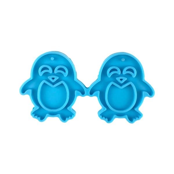 4XBF Shiny Glossy Silicone Resin Molds Various Animals Earrings Mold DIY Keychain Pendant Jewelry Epoxy Resin Crafting Molds