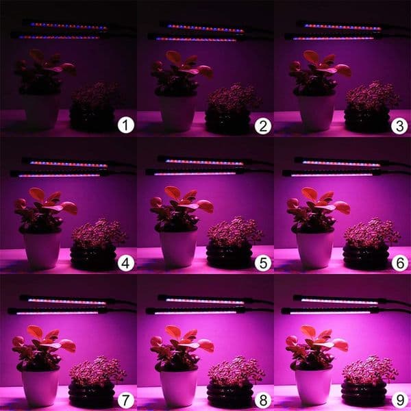 Plant Lighting And Rhizome Double Tube Light Dimming Color Timing Light Christmas Gift Drop Shipping