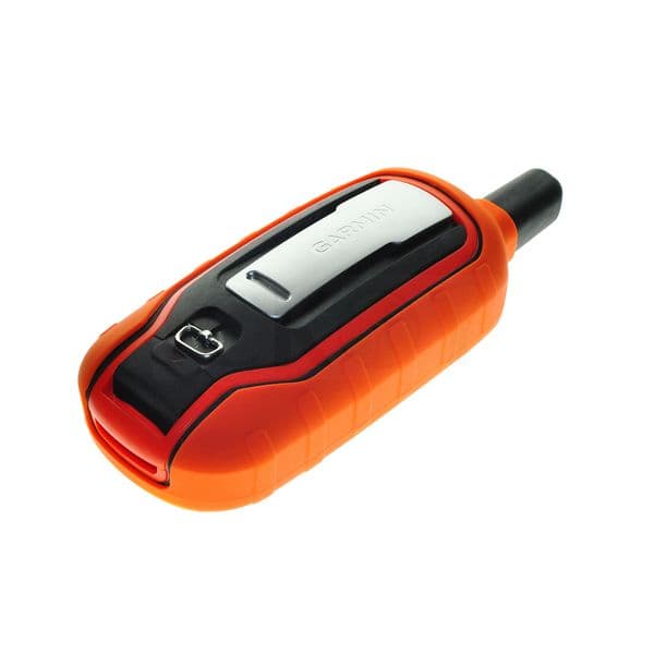 Silicone Protect Case Skin for Garmin Alpha 100 Alpha100 + Dog Collar Orange Strap for Garmin TT-15 TT15 Accessories