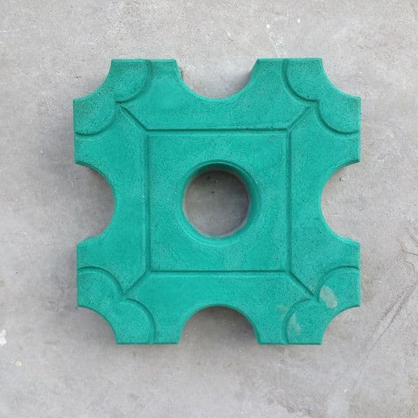 Plastic Garden Path Mold Pavement DIY Path Maker Mold Paving Cement Nine Hole Lawn Planting Brick Mold Garden Decoration