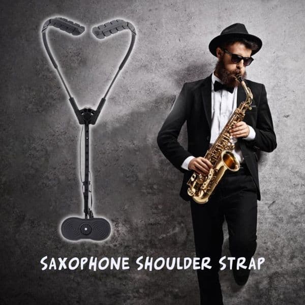 New Adjustable Saxophone Shoulder Strap Neck Hanging Belt Wind Instrument Parts Soft Alto Treble Tenor Sax Shoulders Strapped