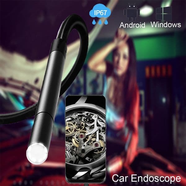Mini Camera 5.5mm 7mm 8mm Lens USB-C Endoscope Camera with Led Lights For Android Phone Laptop Wired Endoscope