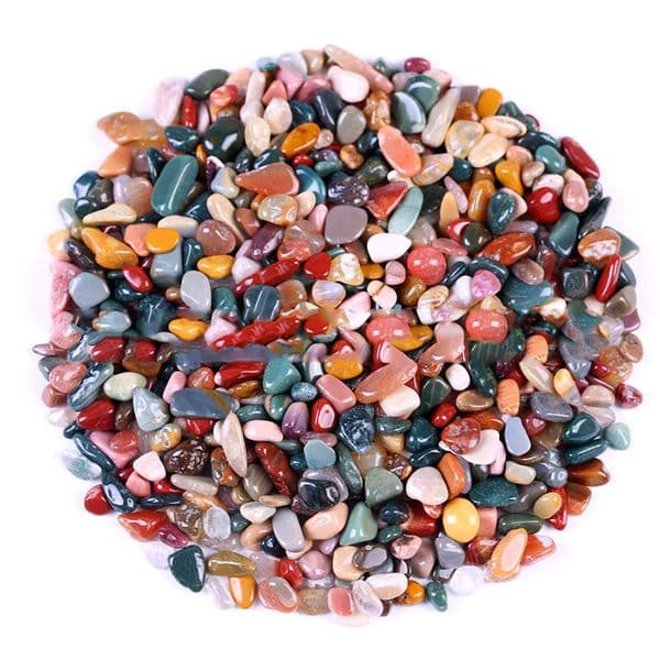 100/300/500g Natural Stones Gravel Crystals Chip Quartz Minerals Healing Tumbled Agates Specimen Gemstones Aquarium Decor 5-7mm