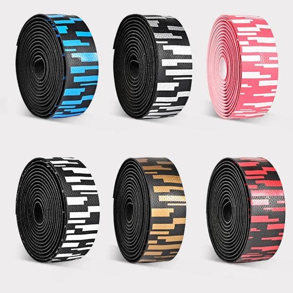 2Pcs Road Bike Handlebar Tapes Shock Absorber Bike Handle Grip Meteor Breathable Non-slip Wear-resistant Sweat-absorbing Tape