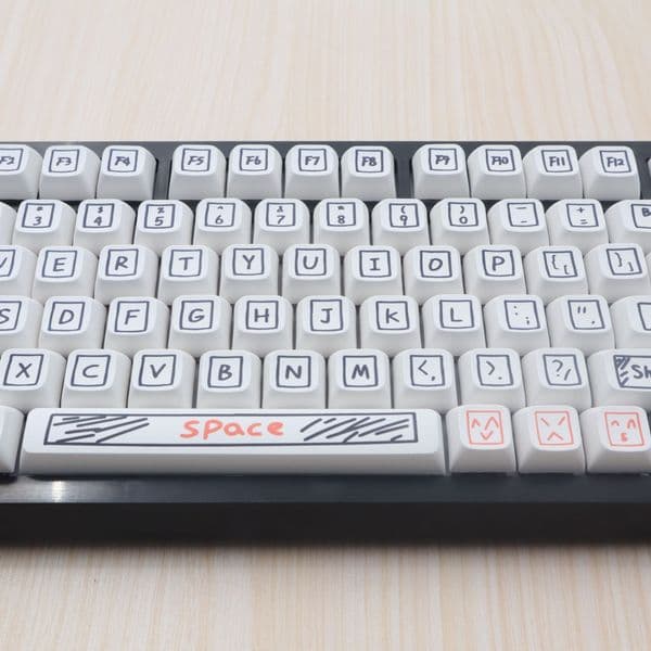 125 Keys Graffiti Keycap XDA Profile PBT Keycaps for Mechanical Keyboard Custom Cute Anime Key Caps Set Tester68 Rk61 MX Switch