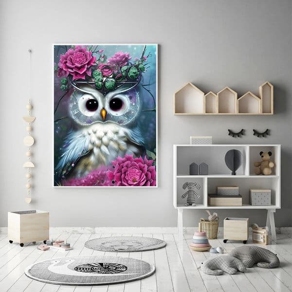 MomoArt Diamond Embroidery Owl Rose New Arrival 2023 Rhinestone Pictures Diamond Painting Animal Cross Stitch Handmade Hobby
