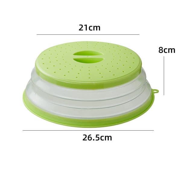 1PC Professional Silicone Microwave Cover Absorbable Folding Lid Microwave Plate Cover with hook Oil-proof Splash Dropshipping