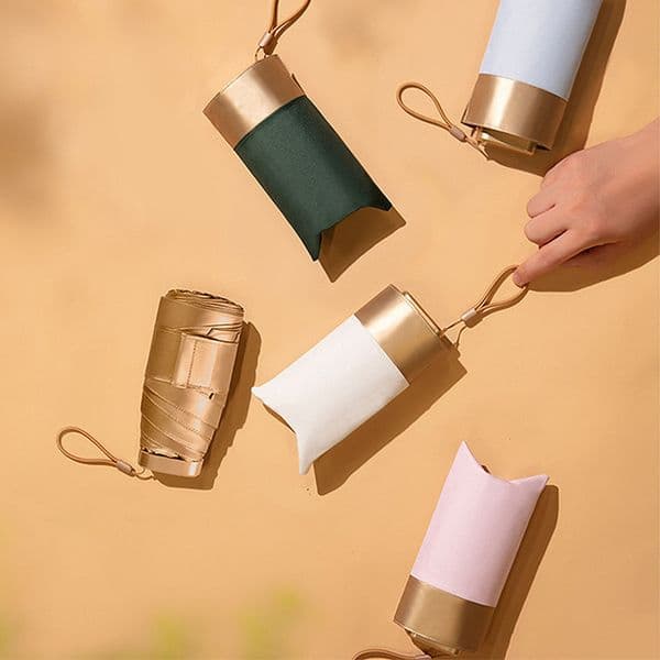Women Sun Rain Umbrella Parasol Shading Light Double Paraguas Anti UV Beach Travel Windproof Fold Umbrella Rain Gear
