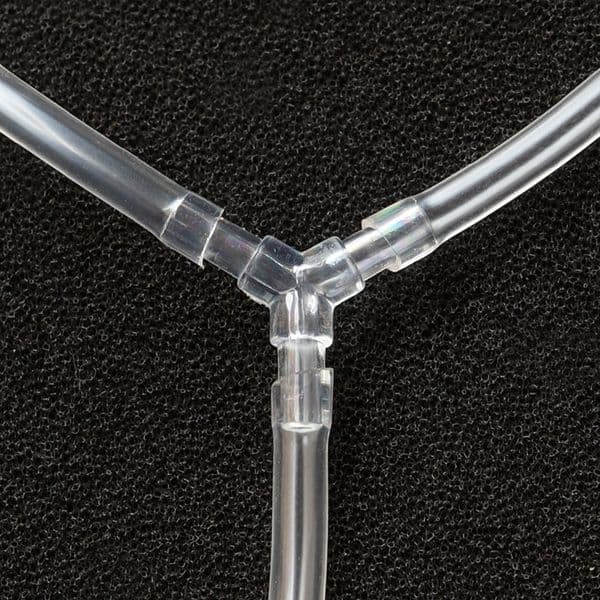 Practical Oxygen Pump Pipe Air Connector Oxygen Pipe Air Pump Fitting Accessory for Aquarium Fish Tank (10pcs for Each)