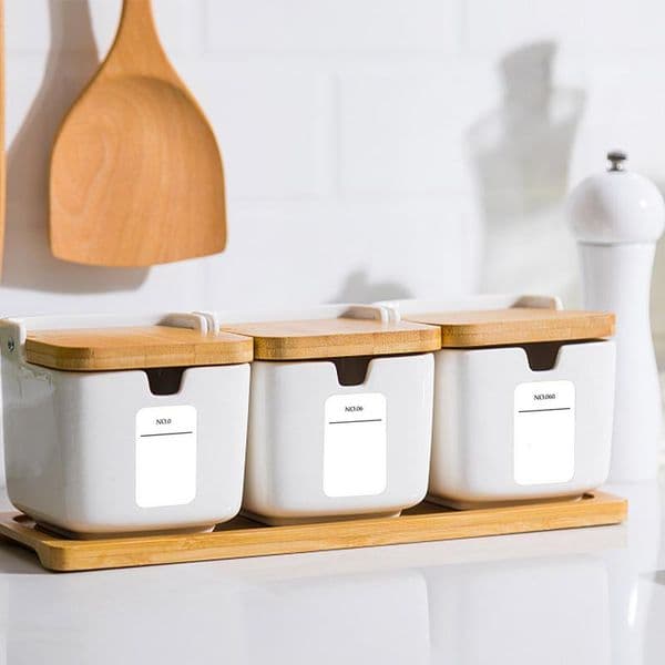 Seasoning Jar Labels 216pcs Waterproof And Oil-proof Bottle Sticker Kitchen Spice Jar Label Spice box Decal For Pantry Organizer