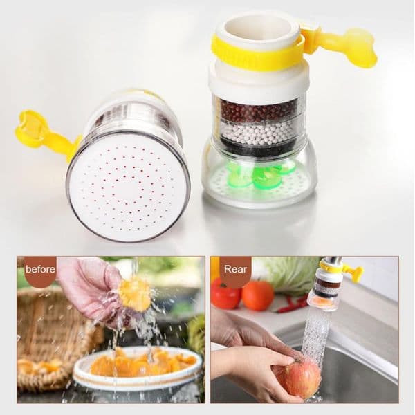 New Four-layer Filter Kitchen Faucet Splash-Proof Universal Tap Shower Water Rotatable Filter Faucet Accessories Sprayer Nozzle