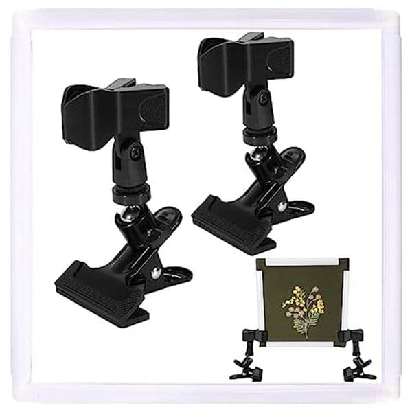 Cross Stitch Frame Plastic With 2 PCS Adjustable Embroidery Hoop Holder Square Embroidery Hoop Table Clamp