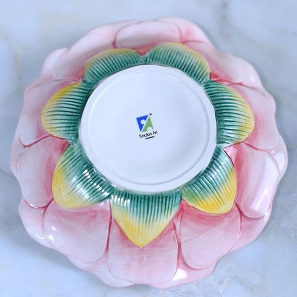 European porcelain lovely lotus frog candy snack bowl jewelry storage tray living room desktop porch ornaments