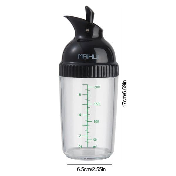 200ml Salad Dressing Shaker Dispenser Leakproof Container Bottle Sauces Vinegar Mixer With Scales Kitchen Seasoning Bottles
