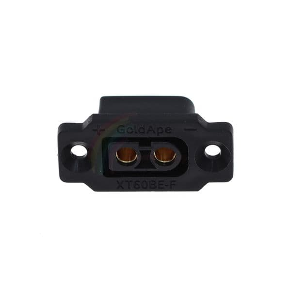 High Current XT60BE-F Gold-plated 30A Quick Charge Female Plug Mountable XT60 Connector Black