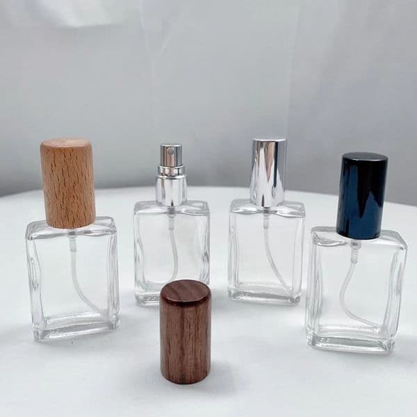 15ml Square Perfume Spray Bottles Glass Refillable Bottle Portable Travel Oils Liquid Cosmetic Container Perfume Atomizer