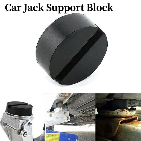 Cross Slotted Floor Jack Disk Pad Frame Rail Adapter For Pinch Weld Side Pad Portable Car Jack Support Block