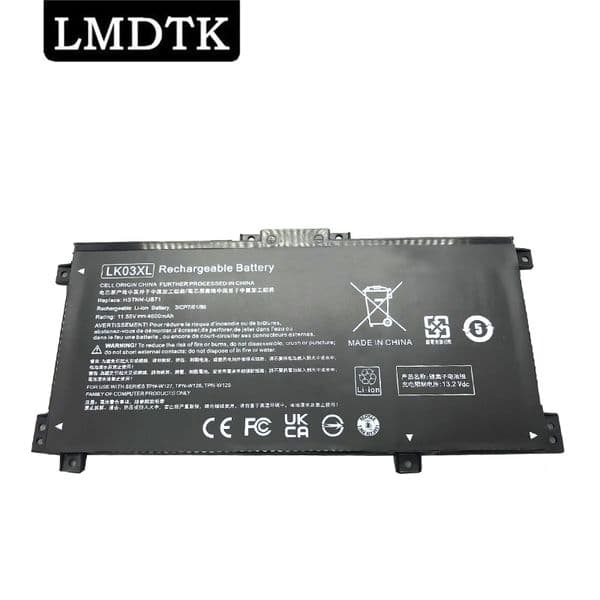 LMDTK New LK03XL Laptop Battery For HP Envy 15 x360 15-bp 15-cn TPN-W127 W128 W129 W132 HSTNN-LB7U HSTNN-UB7I HSTNN-IB8M LB8J