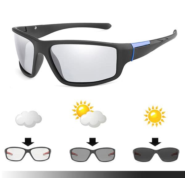 AIELBRO Tactical Glasses Photochromic Cycling Glasses Sunglasses Sports Hiking Fishing Running Sunglasses Man Cycling Glasses