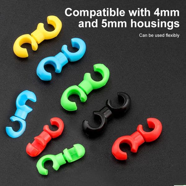 MTB Bike Derailleur Shift Cable Brake S Style Clips BuckleHub Storage Buckle Bicycle Rotatable 360 Degree Line Pipe Buckle
