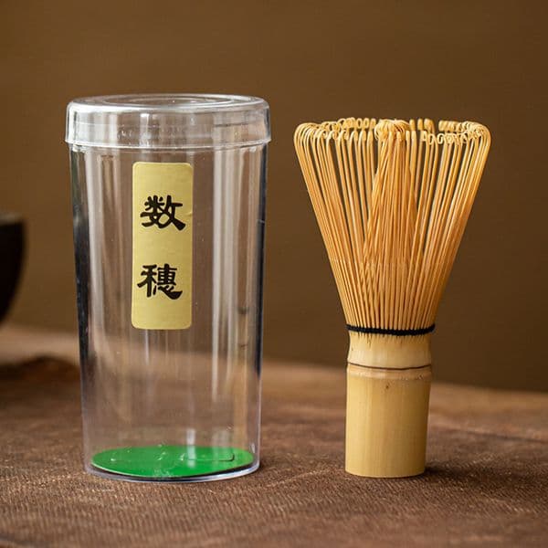 Tea Brush Teaware Japanese Ceremony Bamboo Beater Matcha Green Tea Powder Whisk Set Whip Kitchen Tool Accessories
