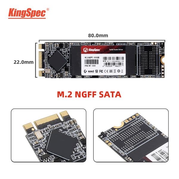 KingSpec M2 SSD SATA 128GB 256GB 512GB 1TB internal Solid State Drive M.2 2280 SSD NGFF SATA SSD M2 SSD M.2 Drives for Laptop