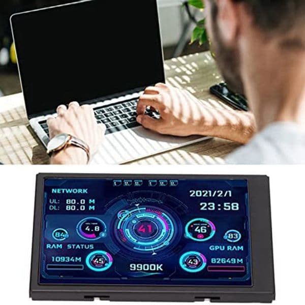 3.5 Inch IPS Type-C Secondary Screen Computer CPU GPU RAM HDD Monitorusb Display For Freely AIDA64 Mini Monitor