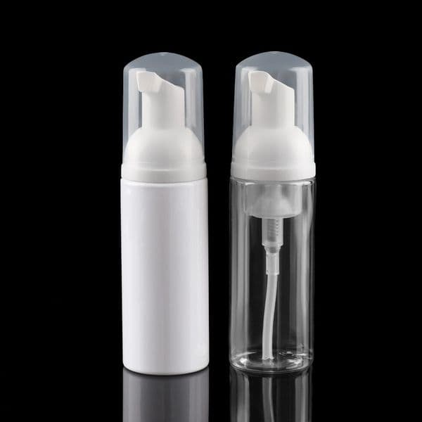 30/50/80ml Transparent White Plastic Foam Pump Bottle Empty Face Eyelashes Cosmetic Bottle Cleaner Soap Dispenser Foam Bottle