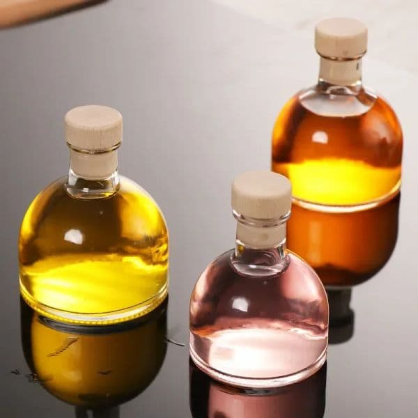 Wholesale Set of 10 Pcs Small size 50ml round shaped whiskey decanter barware Alcohol Bottle 100% Lead Free Whiskey Glassware