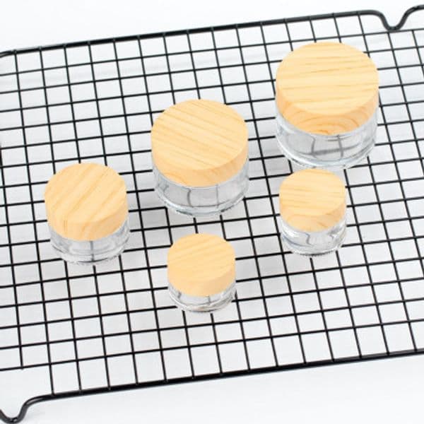 6pcs/lot 5g 10g 15g 30g 50g Frosted Glass Refillable Bottles Portable Travel Use Face Cream Container Empty Cosmetic Jar Pot