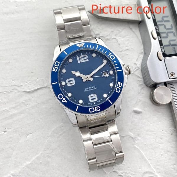Longi Wrist watch Men Watch Stainless Steel Three stitches 41MM Noctilucent Machinery Top luxury Brand Automatic mechanical Watches Fashion Mens accessories