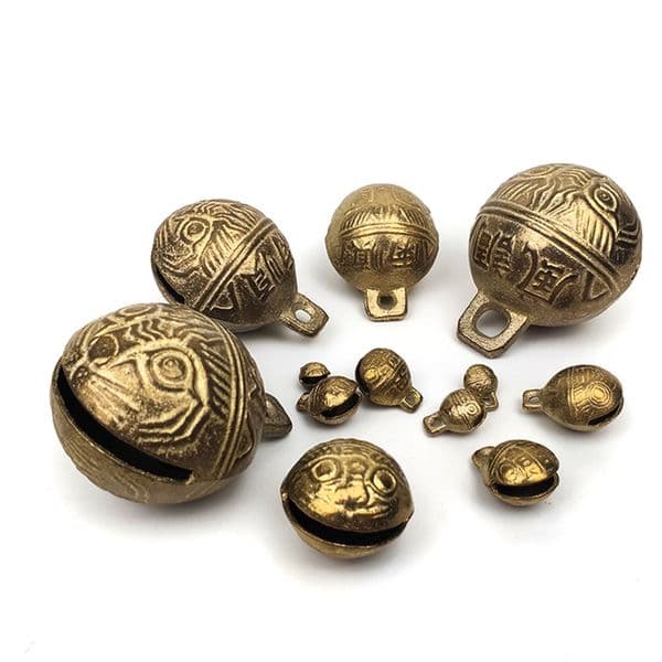 30 Pcs Necklaces DIY Jewelry Bells Wind Chime Small Decorations Jingle Copper Accessories