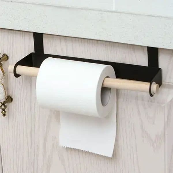 Punch-free Kitchen Toilet Paper Holder Tissue Holder Hanging Bathroom Toilet Paper Holder Roll Paper Holder Towel Rack Stand