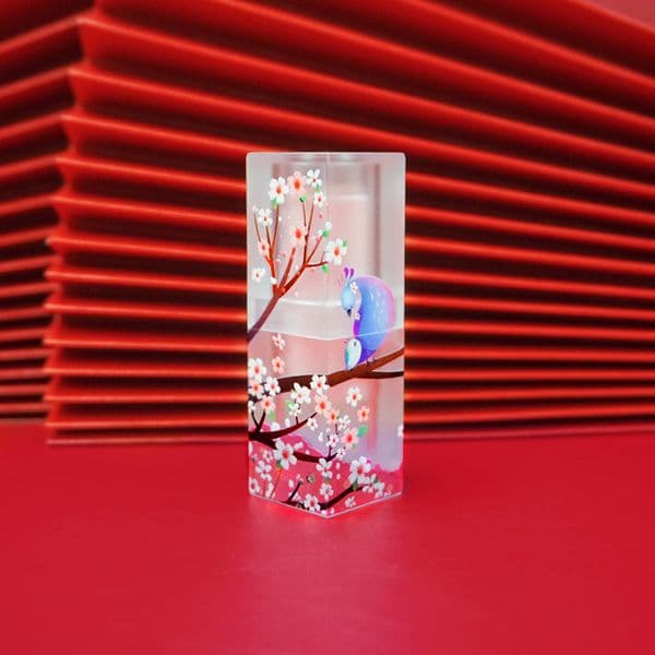 Wholesale 12.1MM Empty Lipstick Tubes Frosted Translucence Lipblam Bottle Relief lipstick Bottles 3D Painting Lipgloss Tubes